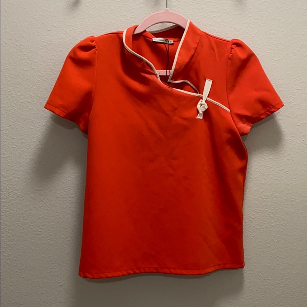 Zara orange top